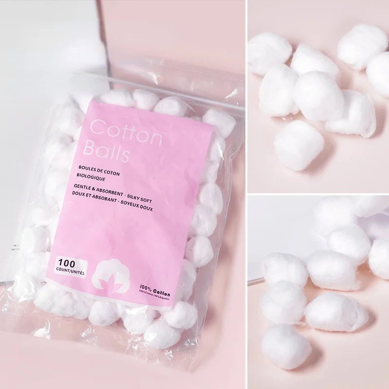 

New Nail Art Tool Nail Remover Cotton Ball Nail Polish Remover Phototherapy Glue Nail Polish Glue Cotton Ball about 100 Pieces