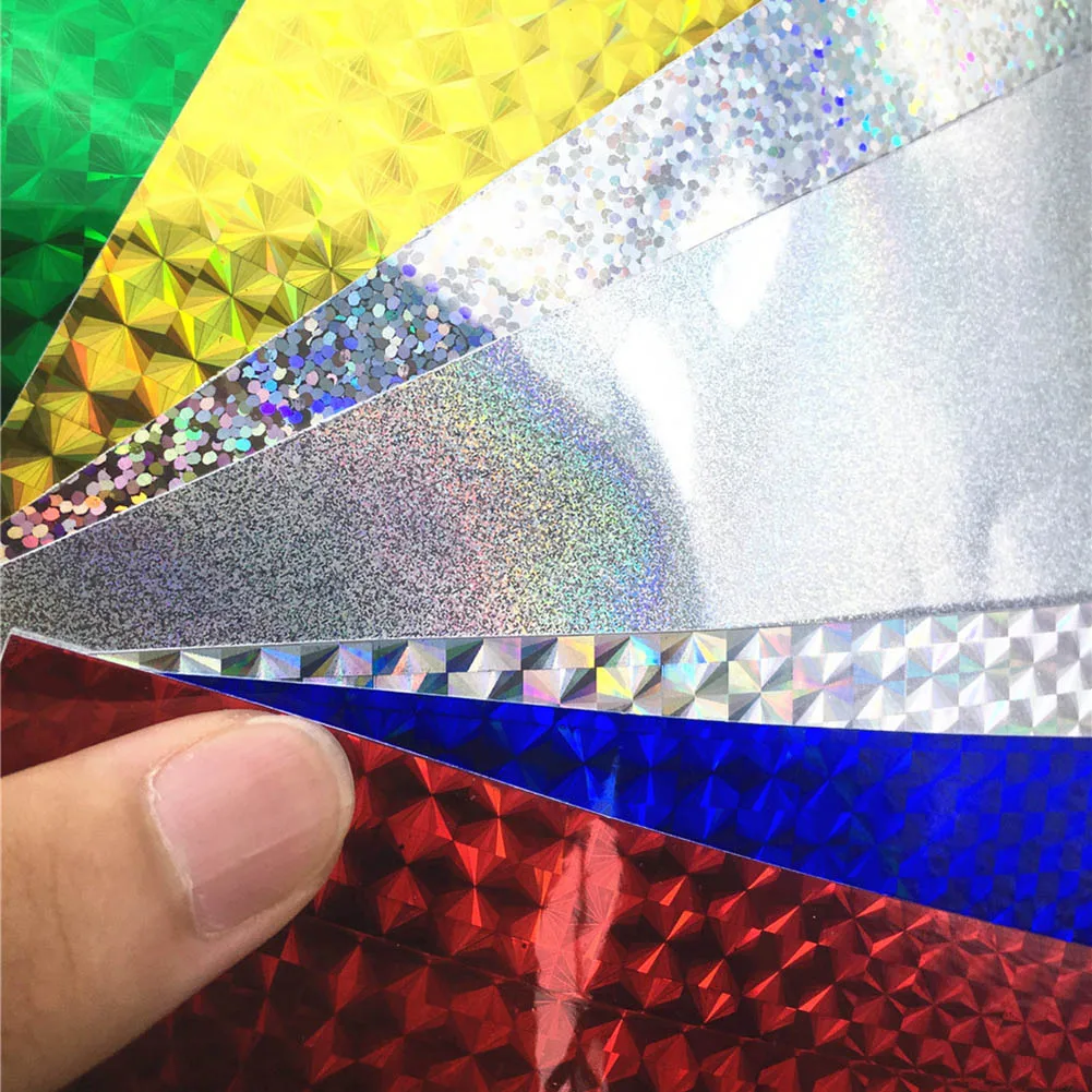 Новинка 10 листов голографическая Светоотражающая рыболовная приманка лента для