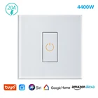 Автоматический выключатель CUSAM Smart Переключатель высокой мощности 20A для бойлера, электрического водонагревателя, кондиционера, работает с Alexa Google Home