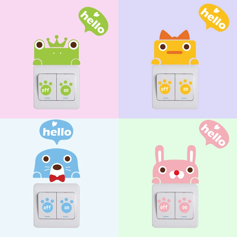 Переключатель декоративные наклейки гнездо животное детская комната крыльцо