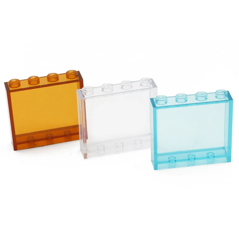 

35pcs/lot Transparent MOC Bricks 1x4x3 DIY Assembly Educational Block diy Toy for Kids Children Birthday Gifts