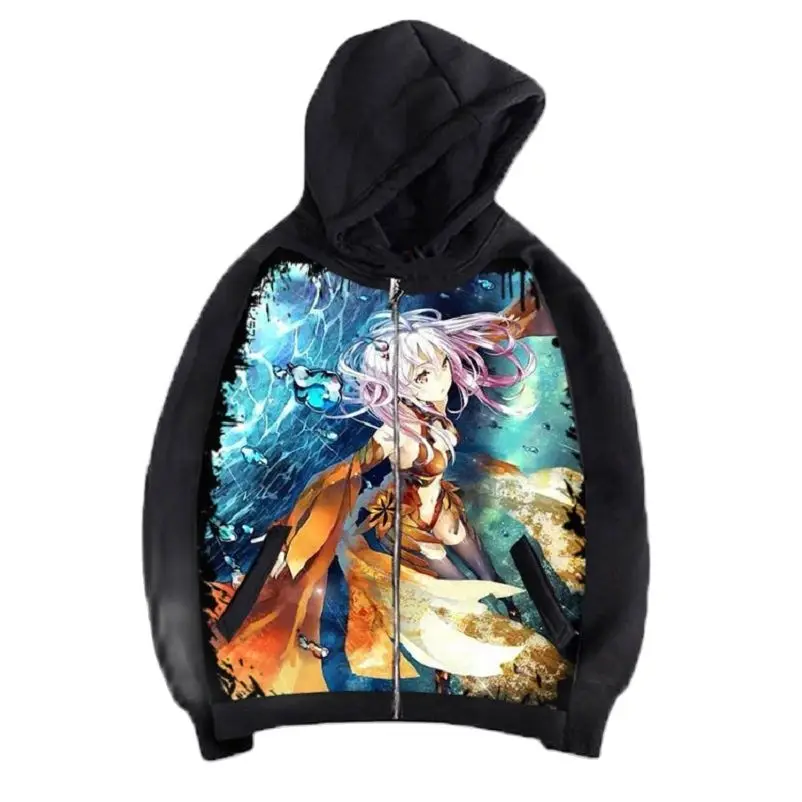 

Unisex Anime Cos Guilty Crown GC OUMA SHU TSUTSUGAMI GAI Casual Hooded Hoodie Sweatshirts Cardigan