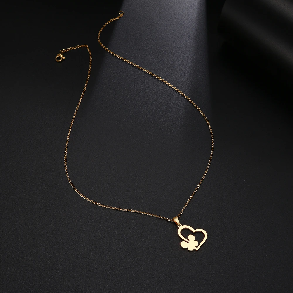 Ожерелье из нержавеющей стали для мужчин и женщин ожерелье с подвеской в виде