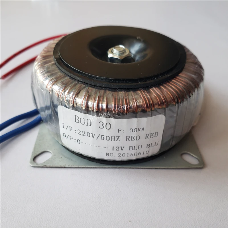 Двойной 15V 18V 24V 12V 0 220V медный изготовленный на заказ тороидальный изоляционный
