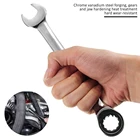 Комбинированный гаечный ключ для зеркальной полировки, ключ с трещоточной головкой, динамометрическое кольцо, инструмент для ремонта автомобилей, ручной инструмент