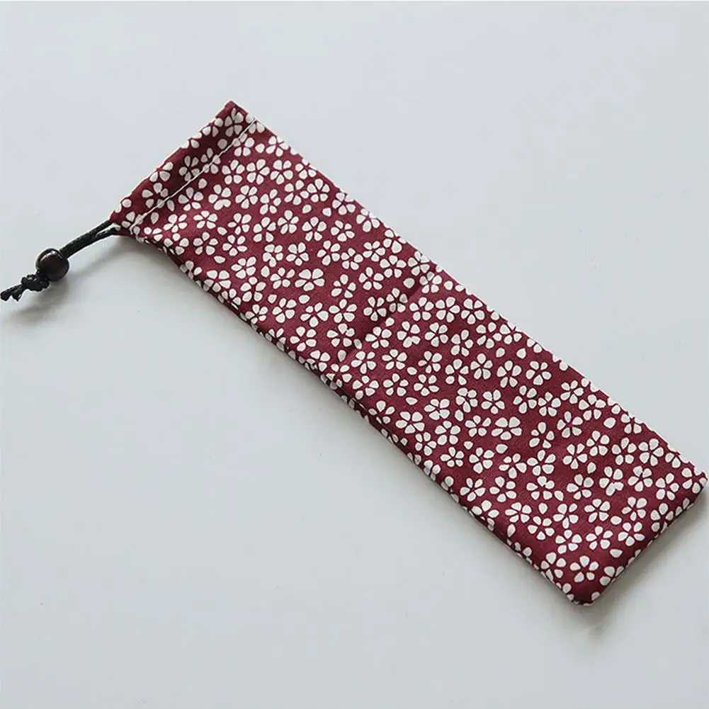 Женская портативная Холщовая Сумка на шнурке для хранения модель в японском