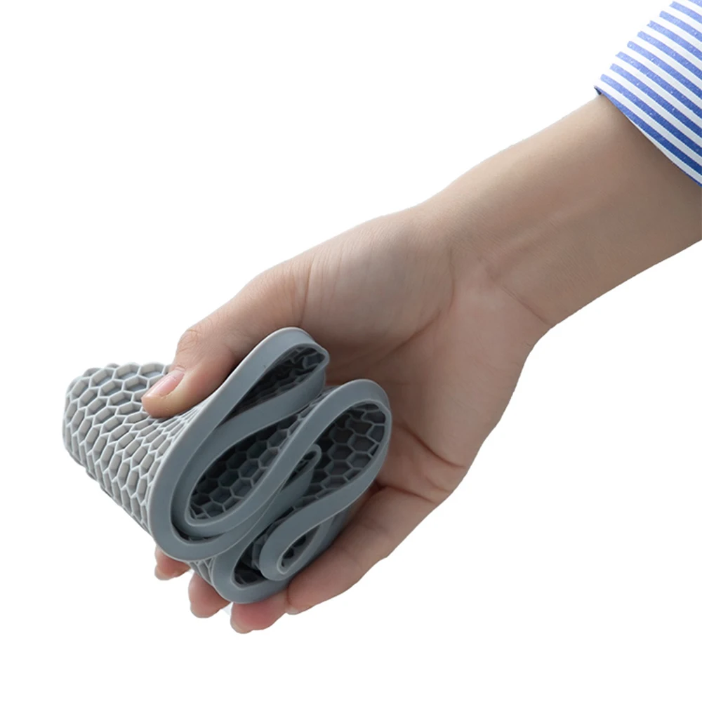 Круглая изоляционная силиконовые коврики Нескользящие тепла покрыта