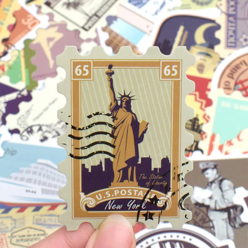 Ретро марки наклейки для ноутбука в различных странах Ps4 Ipad &quotсделай сам&quot кожи