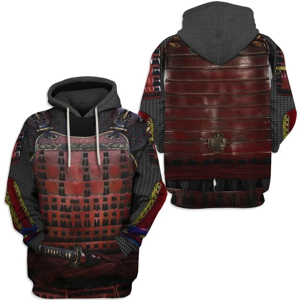 Модная мужская Толстовка для косплея с капюшоном The Last Samurai Armor толстовка 3D