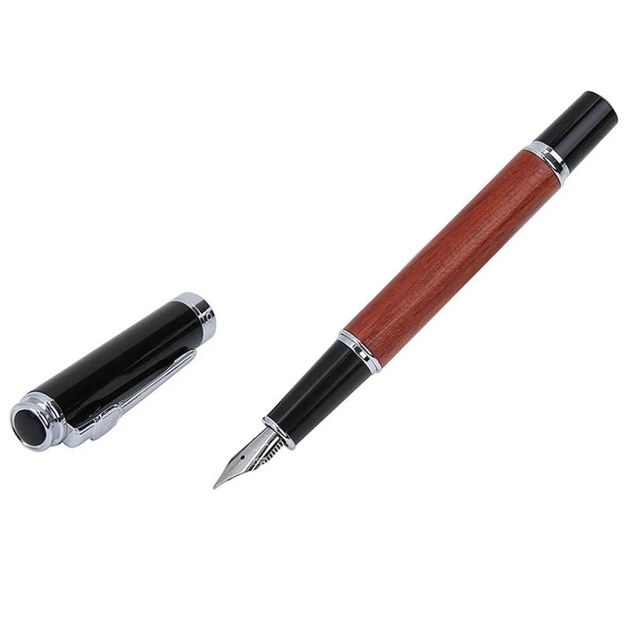 JinHao 650 или 8802 Роскошные дерево, перо 0,5 MM перо чернила высокого качества ручка для письма канцелярский школьный офисный принадлежности canetas - Цвет: 8802 Rose wood
