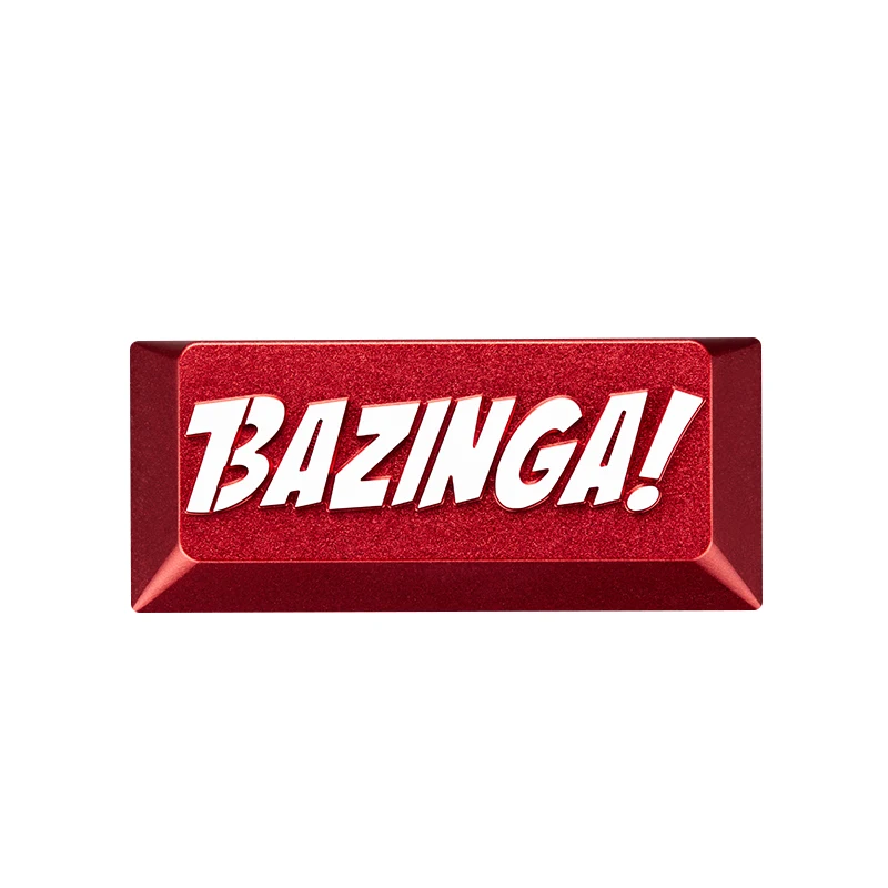 

Key cap mechanical keyboards keycap personality design,The Big Bang Theory,BAZINGA Cherry MX axis aluminum alloy keycaps,M35