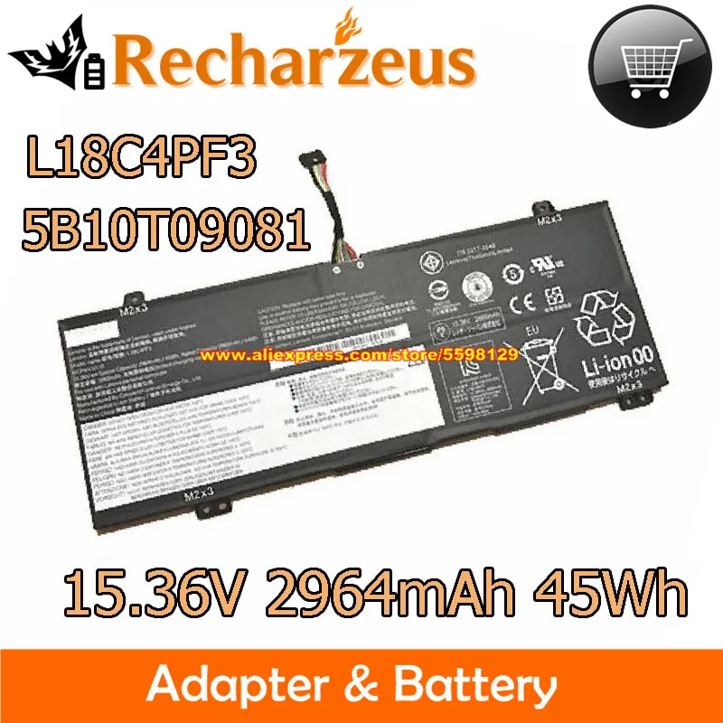 

Genuine 15.36V 45Wh 4cell 2964mAh L18C4PF3 5B10T09081 Li-Polymer Battery For Lenovo IdeaPad C340-14API C340-14IWL S540