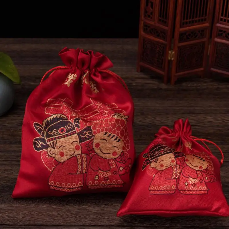 Подарочные пакеты конфеты парча китайские свадебные для конфет оптовая продажа |