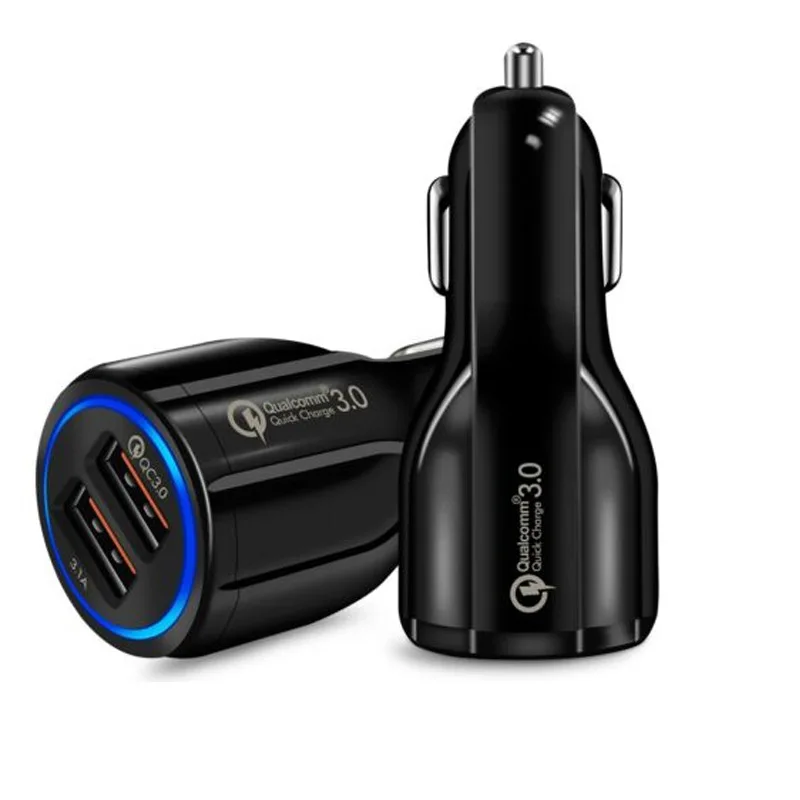 QC 3.0 fast charging universal Plug car charger 3.1a car charging double USB QC3 0 car charging fast charging for Phone