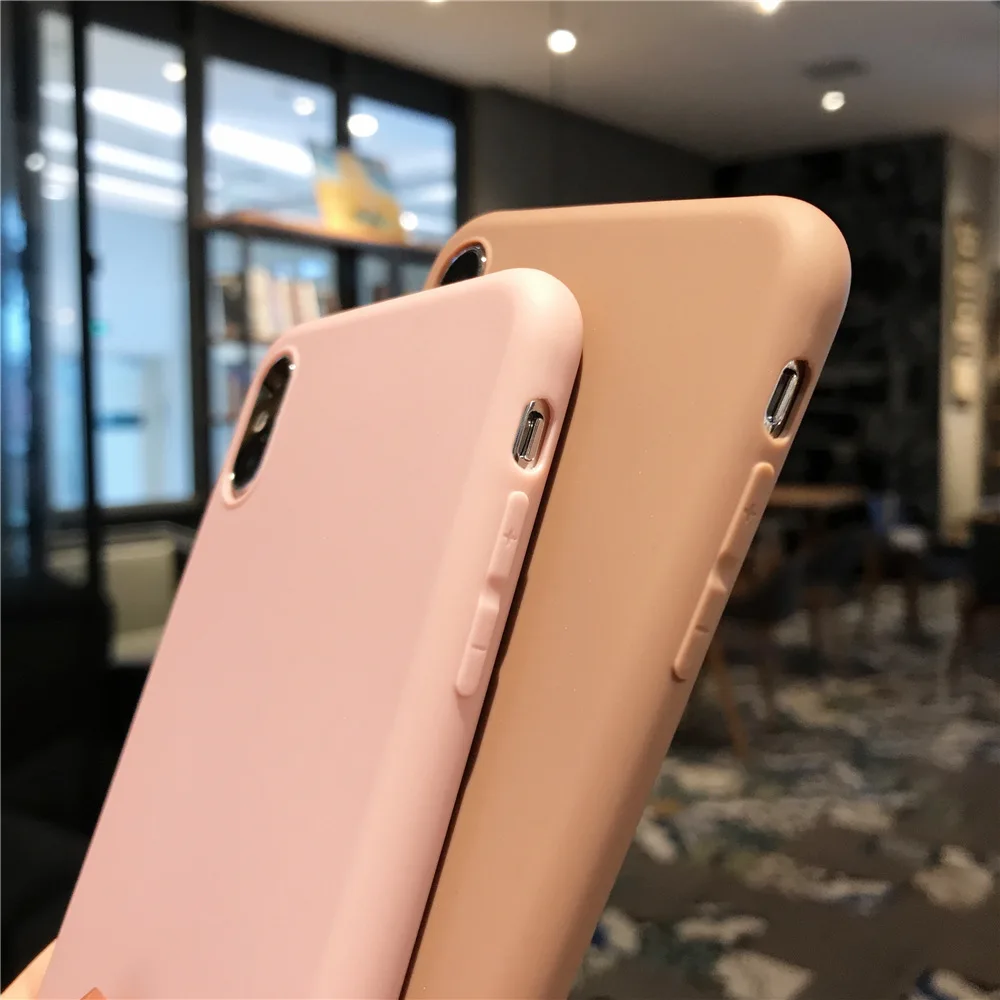 Роскошный Матовый чехол для iPhone X XS Max XR 6 S Чехол 7 8 6s Plus 5 5S SE Coque Мягкий силиконовый
