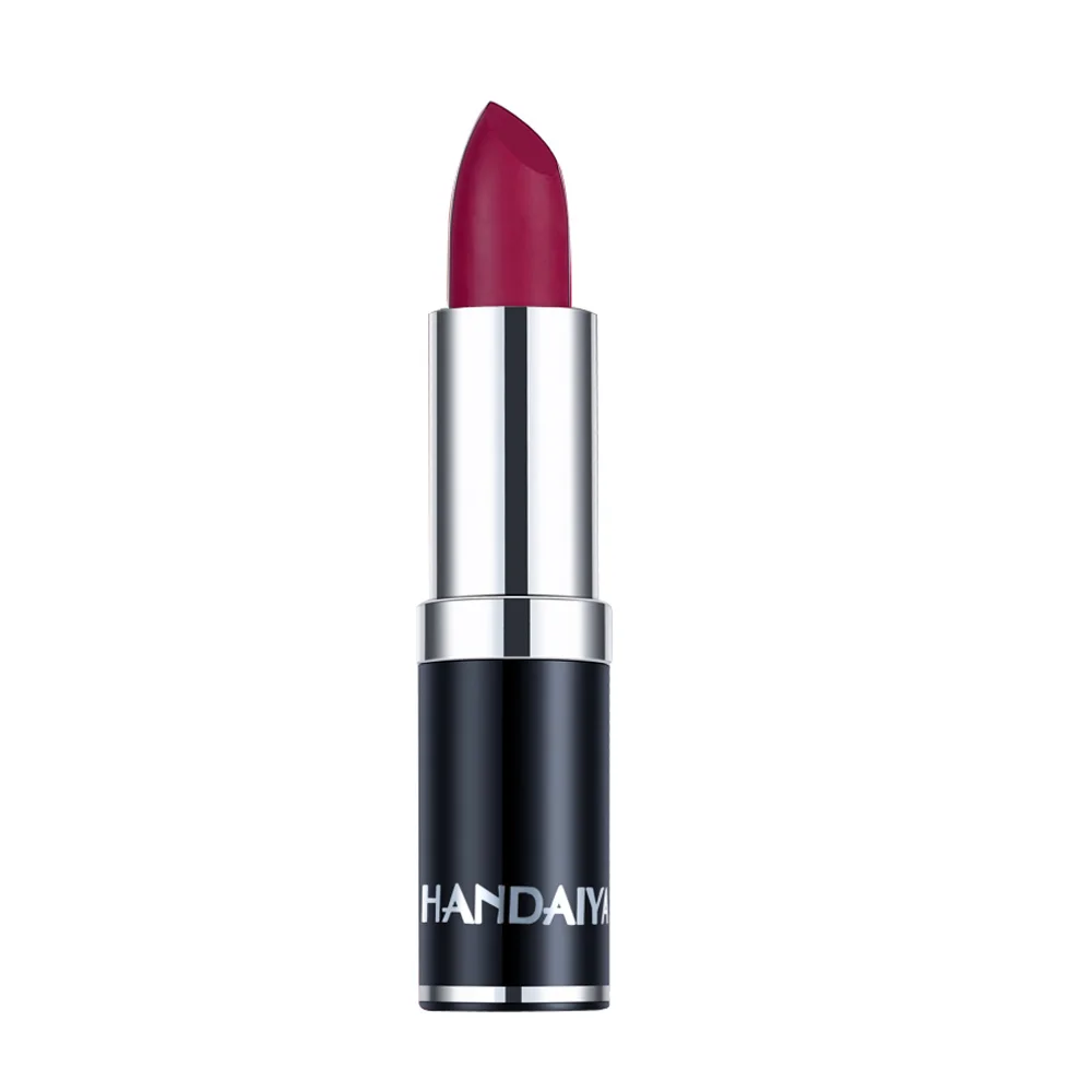 HANDAIYAN Matte Nude Velvet Lipstick Lips Makeup Brighten Shimmer Glitter Lip Stick Waterproof Metallic Shine Balm Cream Pen |