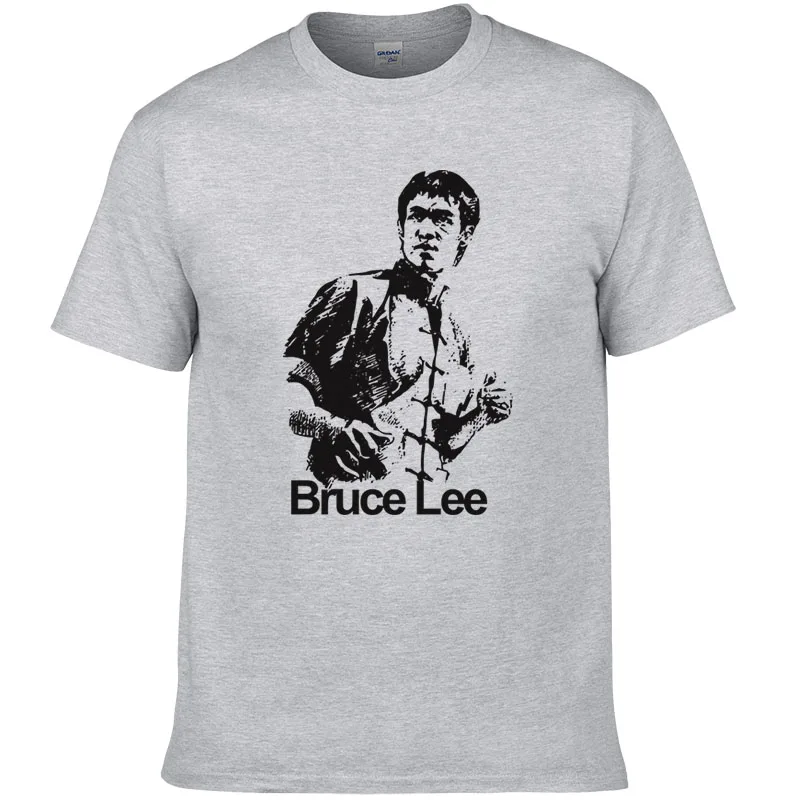 Повседневная одежда nueva camiseta de algodón con estampado Kung Fu Bruce Lee estilo chino verano alta calidad 2019 |