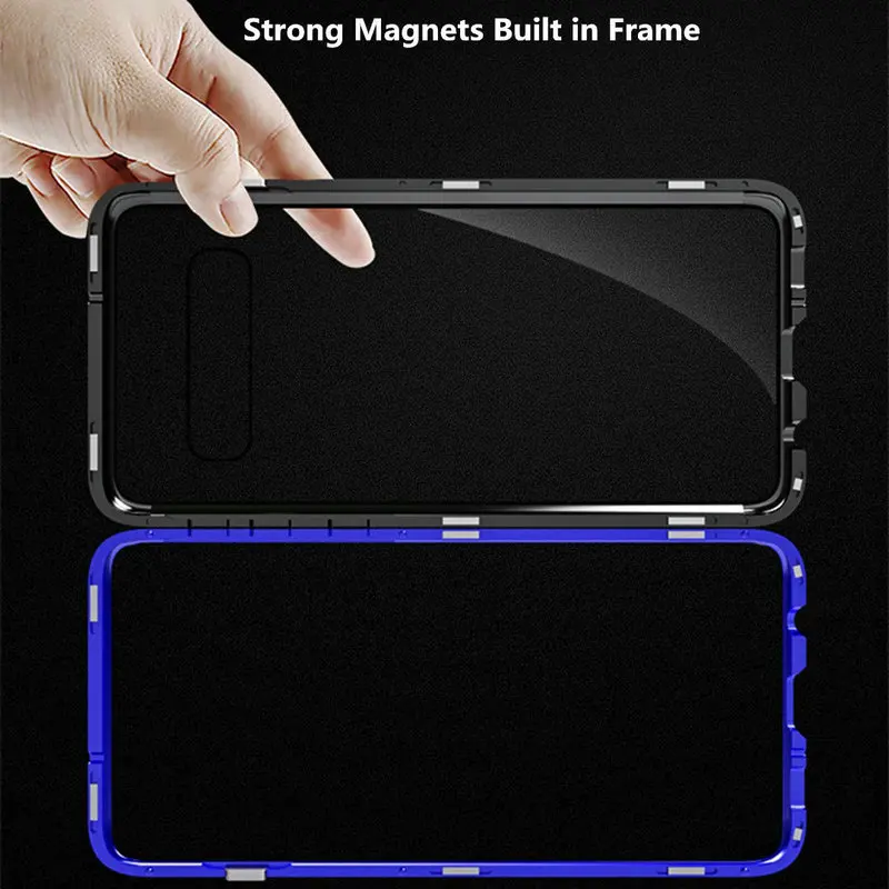 Металлическая Рамка флип Etui для samsung Galaxy S10 Plus чехол Note10 Coque samsung S10Plus чехол на магните для samsung Note 10 Plus чехол S10e S9 S10