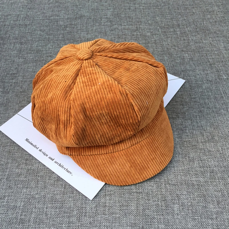 Новинка Женская винтажная кепка газетчика женский берет зимняя женская