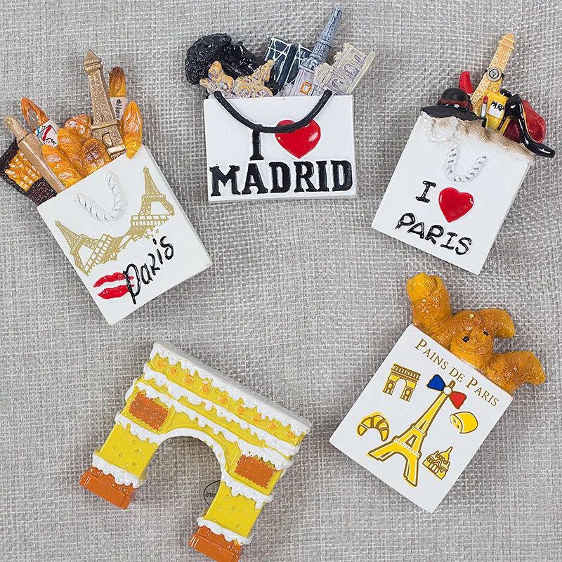 2020 Франция Орлеан Лувр Эйфелева башня Пейзаж из путешествия магнитный