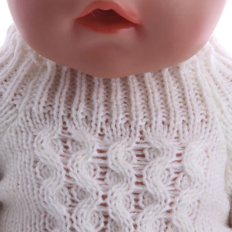 Зимний свитер шерстяная шапочка платье подходит 18 дюймов американскуюи 43 см для