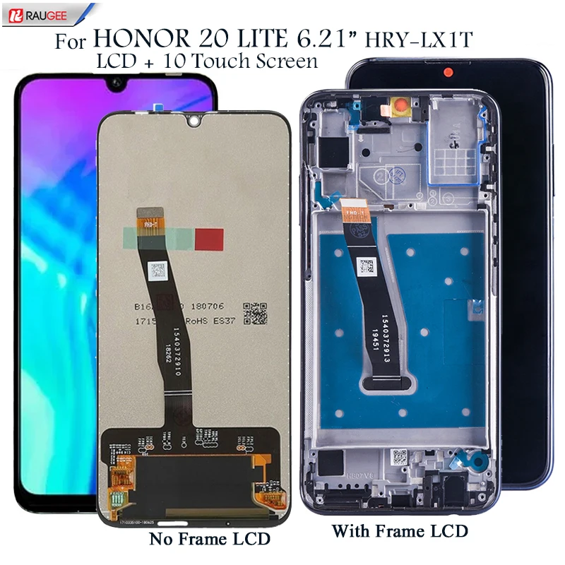 Дисплей для Honor 20 Lite 6 21 &quotHRY-LX1T ЖК-экран 10 точек касания сменный сенсорный дисплей
