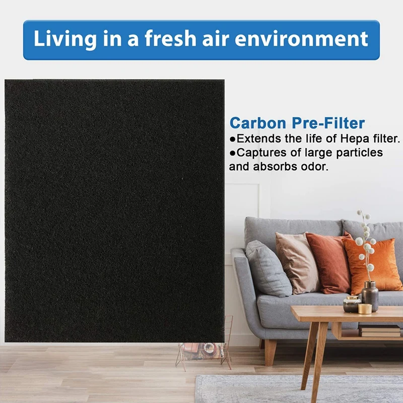 

6PCS for HPA300 Carbon Pre Filter Replacement Precut for Honeywell HPA300 HEPA Air Purifiers