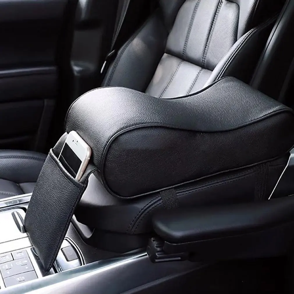 

Universal Car Armrest Pad Auto Central Console Seat Box Mat Cushion Pillow Cover Vehicle Protective Styling with Pocket