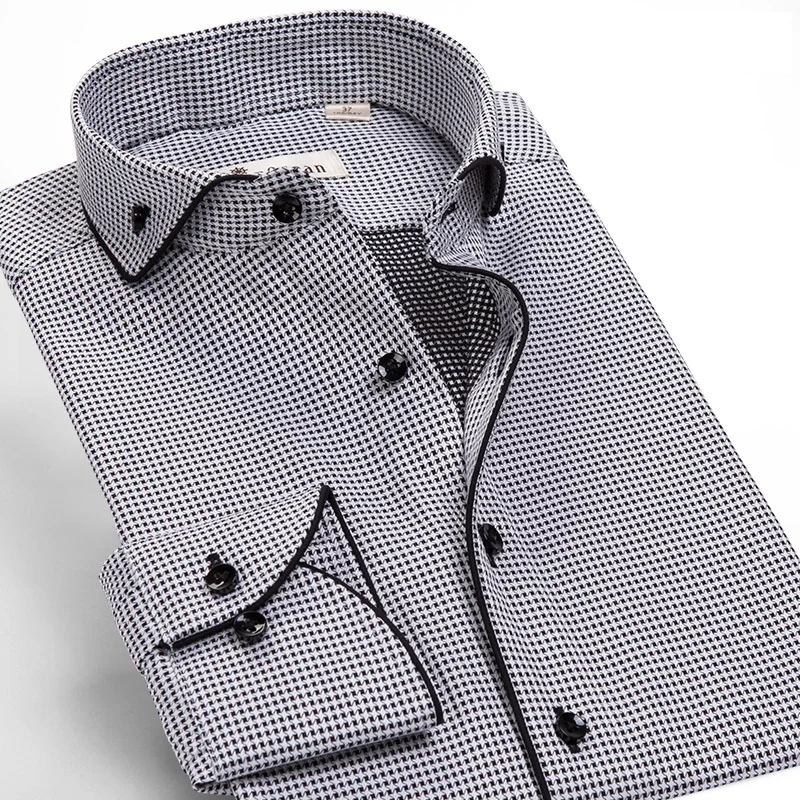 Deepocean, рубашка-смокинг, стильные, Camisa Social Masculina, хлопок, брендовая рубашка, белая, chemise homme, французские облегающие рубашки - Цвет: DDX86518L