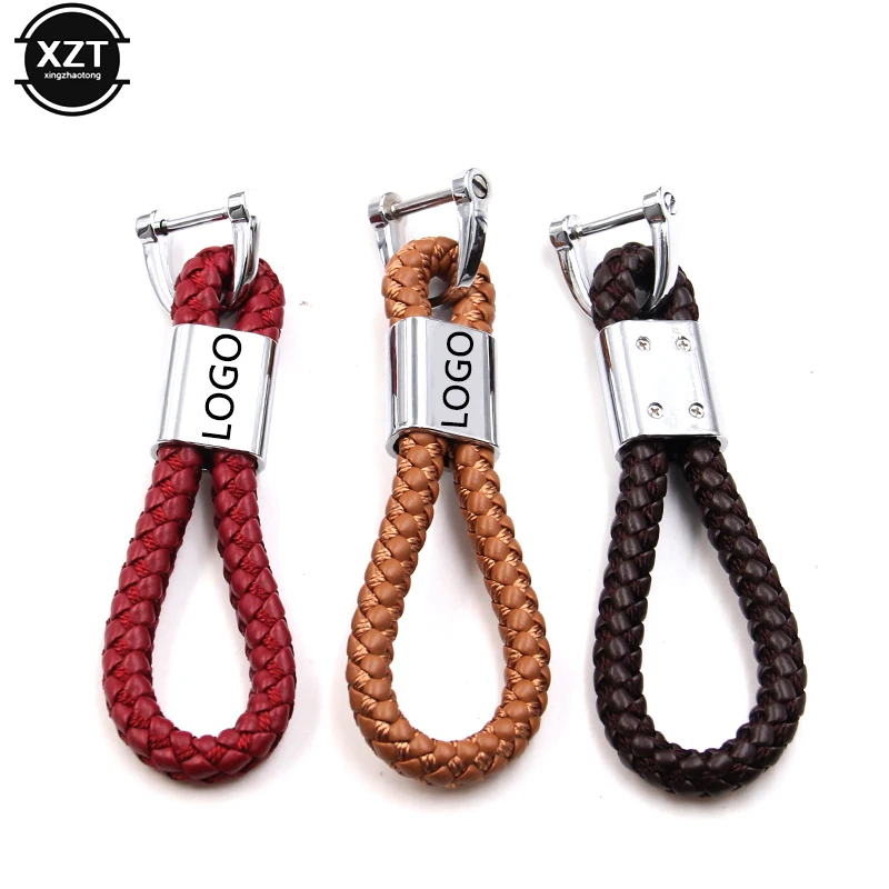 Новый кожаный + металлический автомобильный брелок для ключей и домашний