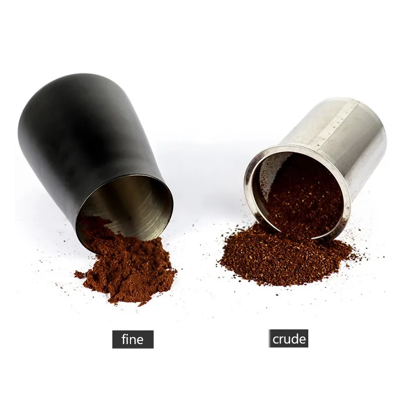 

Сито для кофе из нержавеющей стали, емкость для порошка, сетка, фильтр для кофейной муки, чашка, пылезащитный приемник для чайного порошка, а...
