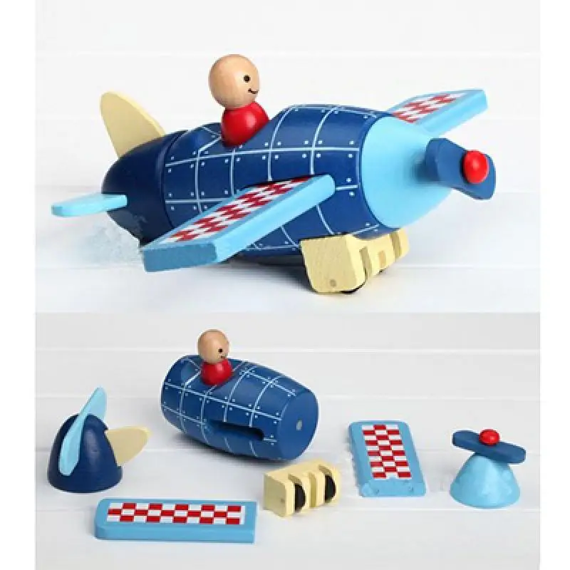 Деревянная Магнитная разборная модель летательный аппарат ракетный вертолет