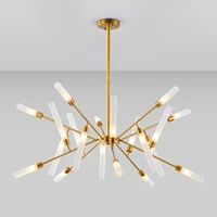 post modern minimalist creative golden living room chandelier led bedroom nordic light luxury dining room chandelier