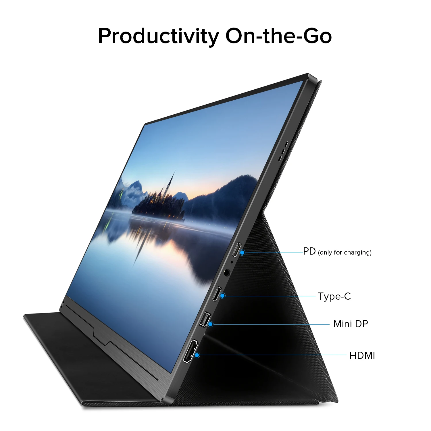 

UPERFECT 17.3 Inch FHD USB Type-C IPS Screen Portable Monitor For Ps4 Switch Xbox Huawei Phone Gaming Monitor Laptop LCD Display