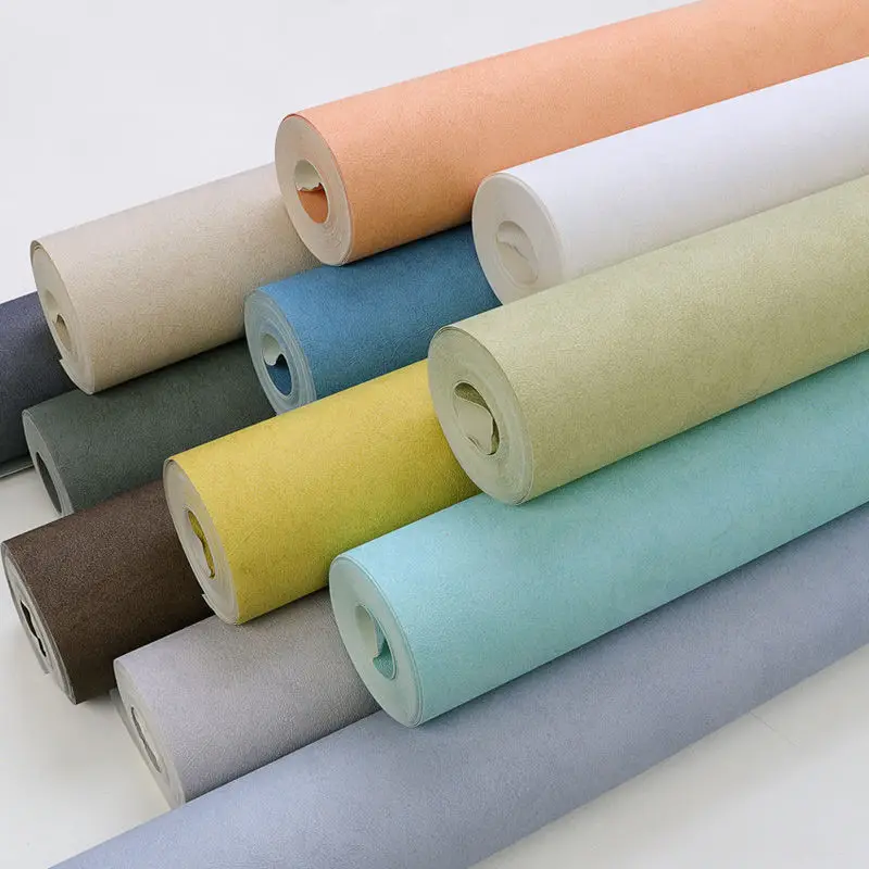 

Wallpaper Solid Color Bedroom Wallpaper Study Room Living Room Wallpaper Gray Red Blue Yellow Coffee White Powder Beige