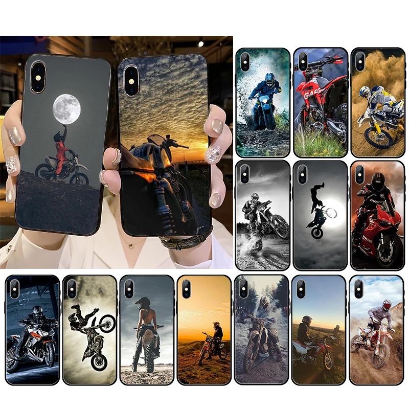 

Motocross Cross Dirtbikes Phone Cases for iphone 13 12 11 Pro Max Case For iPhone XS MAX X XR SE2 8 7 Plus