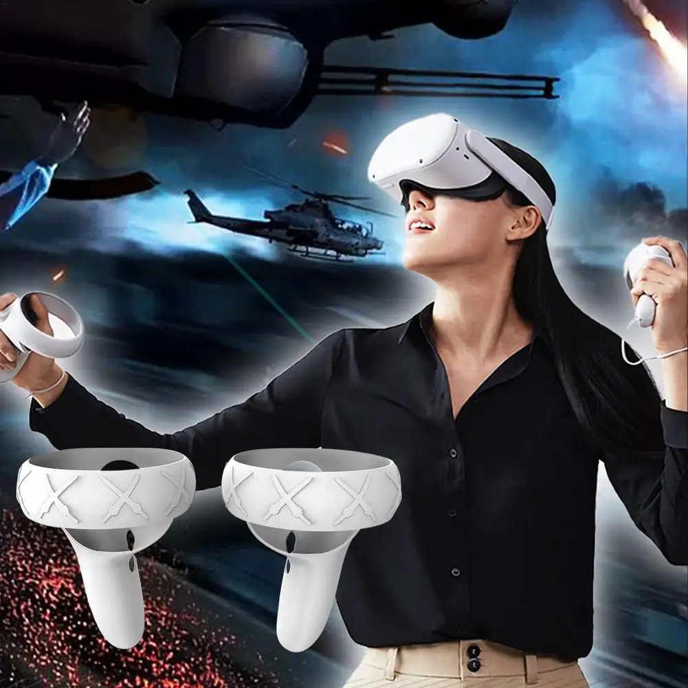 

Аксессуары виртуальной реальности, защитный чехол для Oculus Quest 2, чехол для сенсорного контроллера виртуальной реальности, чехол с ручкой, ко...