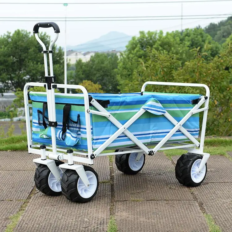 Пасторальная четырехколесная Складная портативная Тележка для кемпинга на