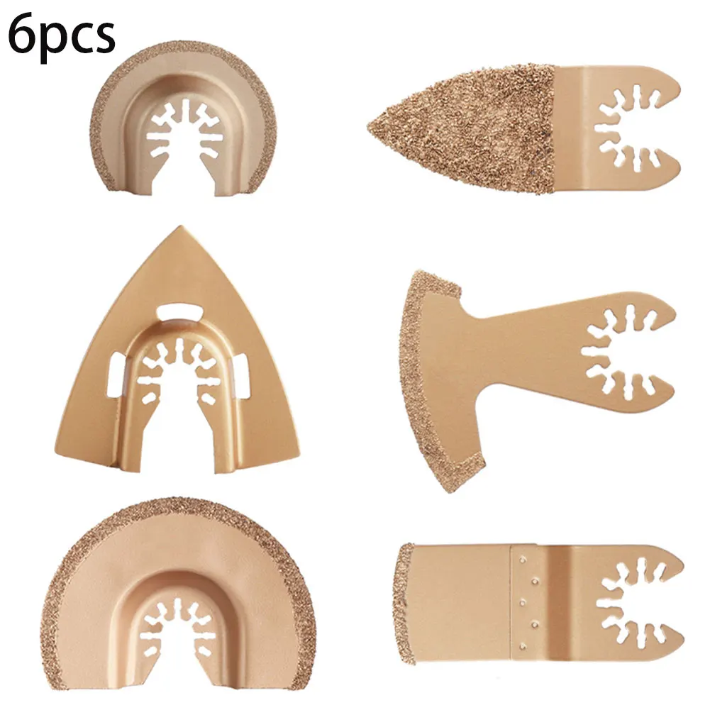 

6pcs Metal Cutting Saw Blade Oscillating Saw Blades MultiTool Oscillating Saw Blades For Renovator Power Wood Cutting Tool Bits