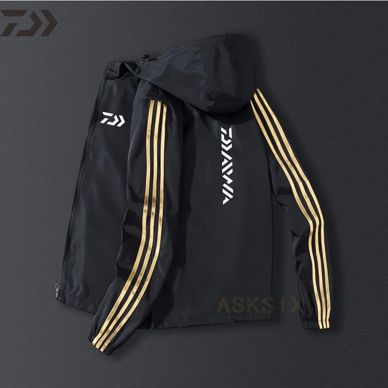 

Daiwa Spring Autumn Thin Hoodie Fishing Jacket For Man Breathable Quick Dry Daiwa Fishing Shirt Casul Sport Fishing Clothing