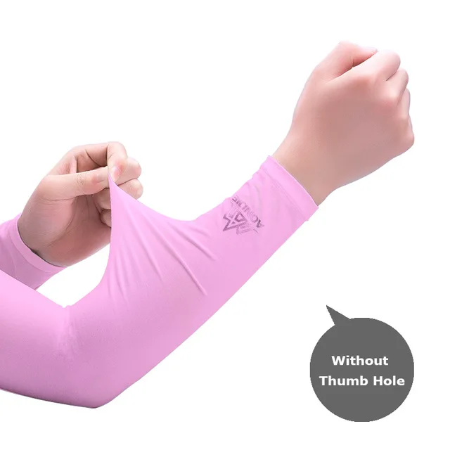 Pink 1 AONIJIE, 1 пара, гетры для рук, летние, солнцезащитные, с манжетами, на рукавах, для спорта, пешего туризма, с защитой от ультрафиолета, гетры для рук, перчатки для бега, рукава для рук - Цвет: Pink 1
