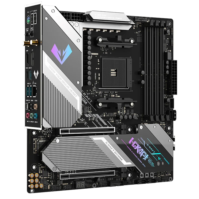 

Mingyu b550m E-sports heart / WiFi 6 desktop computer e-sports game mATX motherboard Ruilong AM4