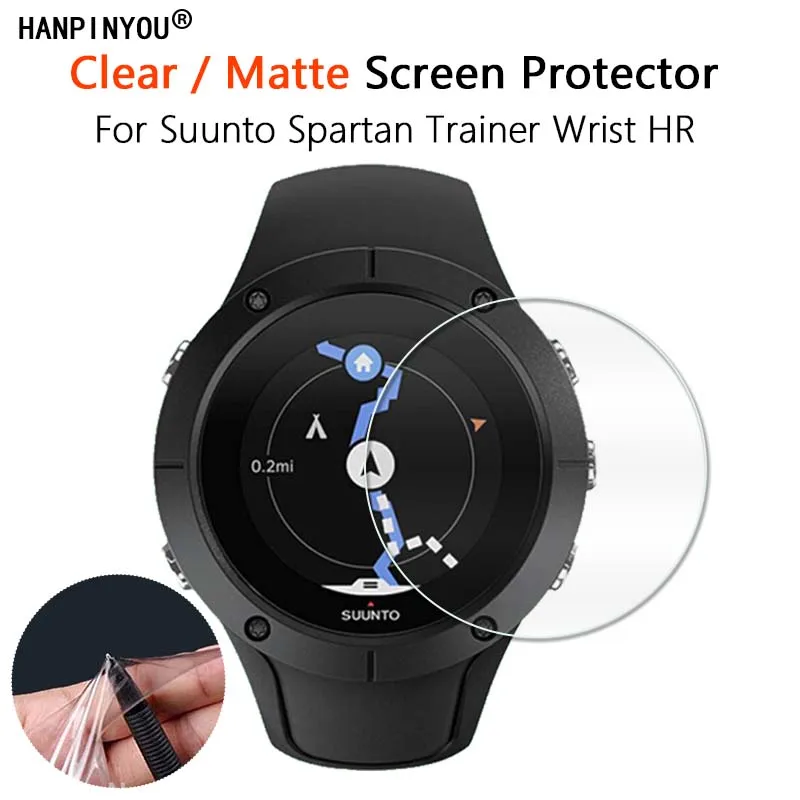 10Pcs For Suunto Spartan Trainer Wrist HR GPS Watch Ultra Clear Glossy / Matte Screen Protector Soft Film -Not Tempered Glass