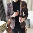 Мужской облегающий пиджак Ashion, повседневный Блейзер, новая брендовая одежда, куртка, Осень-зима 2020, мужской пиджак