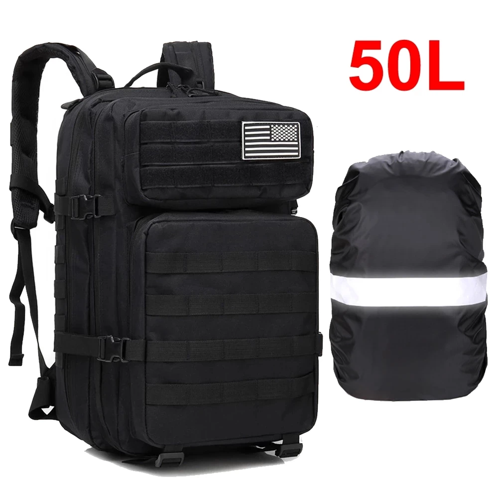 Рюкзак мужской армейский Тактический 3P водонепроницаемый 50 л | Спорт и