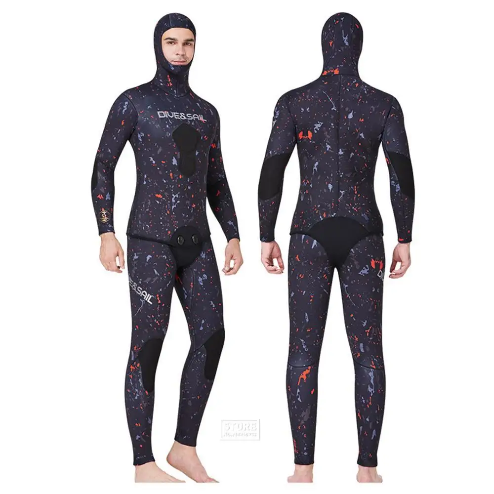 

7MM 5MM 3MM 1.5MM Wetsuit Neoprene Men Underwater Spearfishing Fishing Swimming Scuba Diving Suit Surf Swimsuit Kitesurf Snorkel