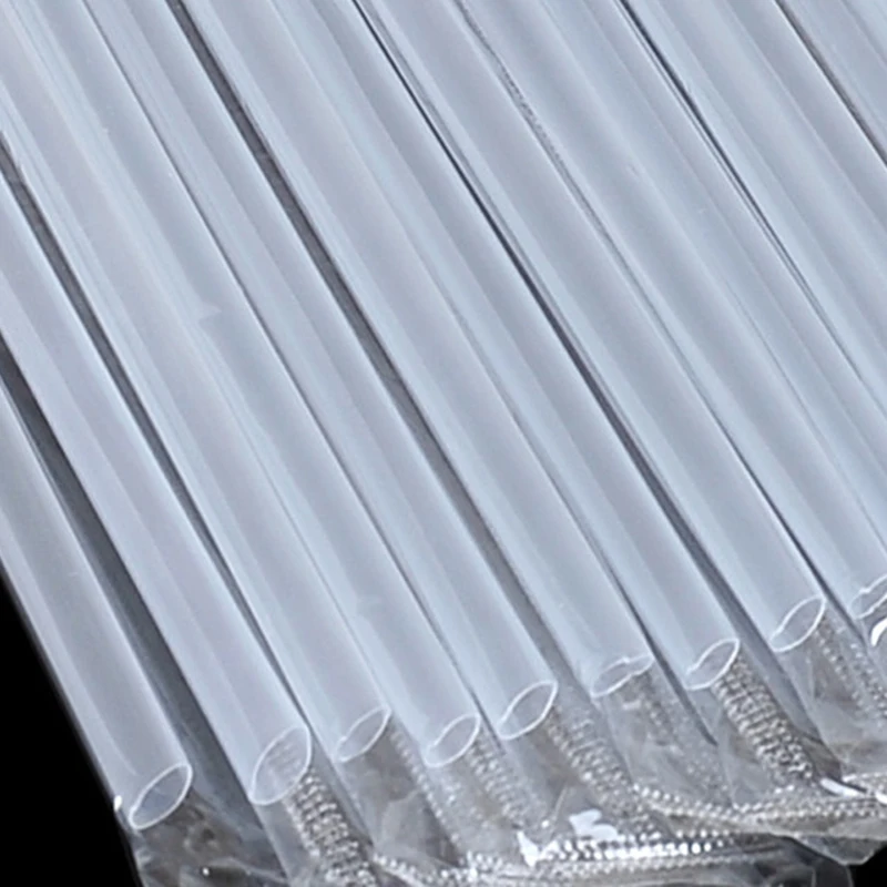 100 шт./лот одноразовые соломинки жемчужный чай молока воды пластиковые вечерние