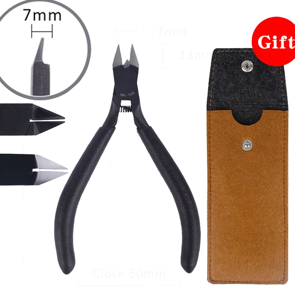 

SK-100 плоскогубцы промышленные с косым горлом, зажим из нержавеющей стали, модель в европейском стиле, плоскогубцы для резки табака и проволоки