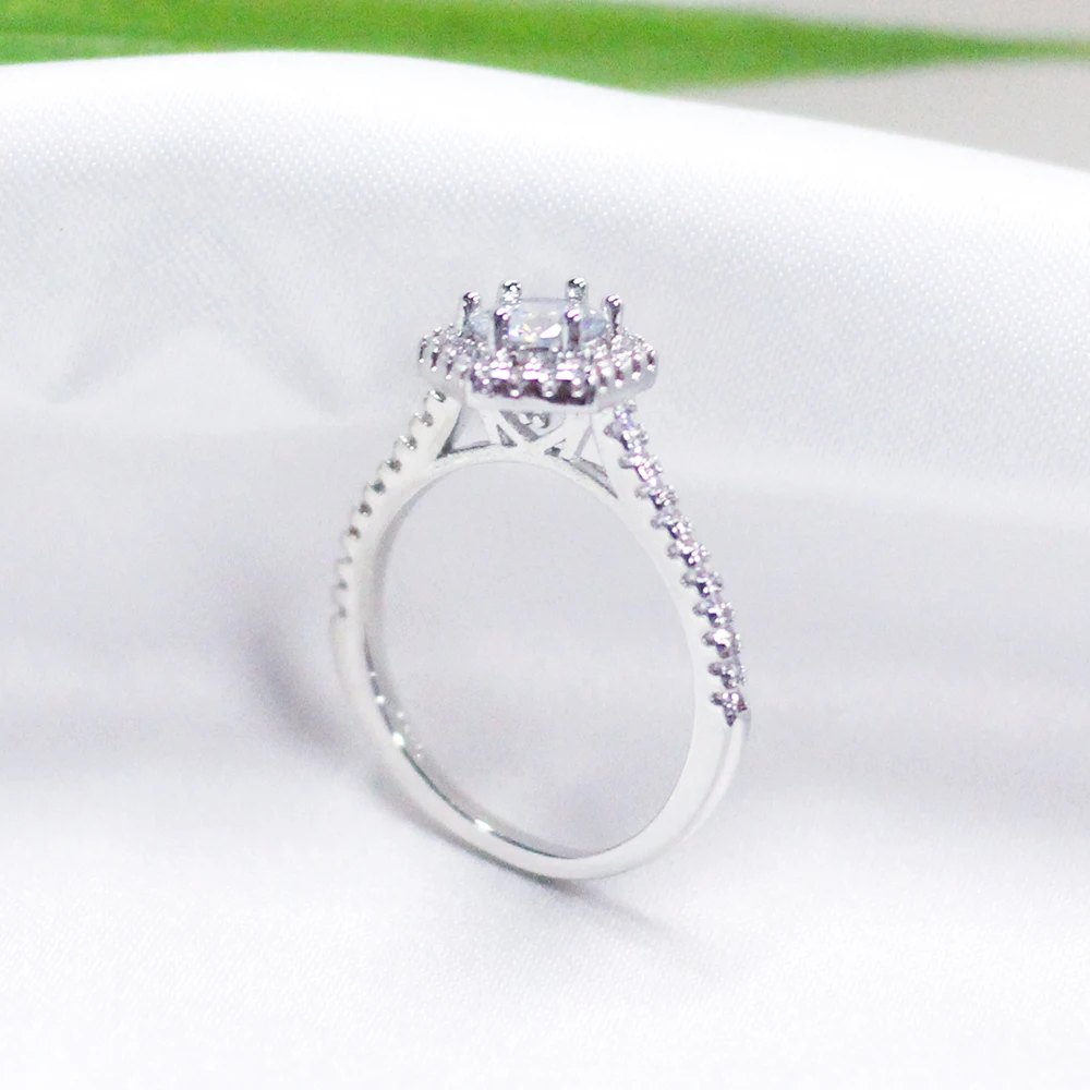 Женское кольцо ювелирное изделие модное с шестигранным кристаллом винтажное