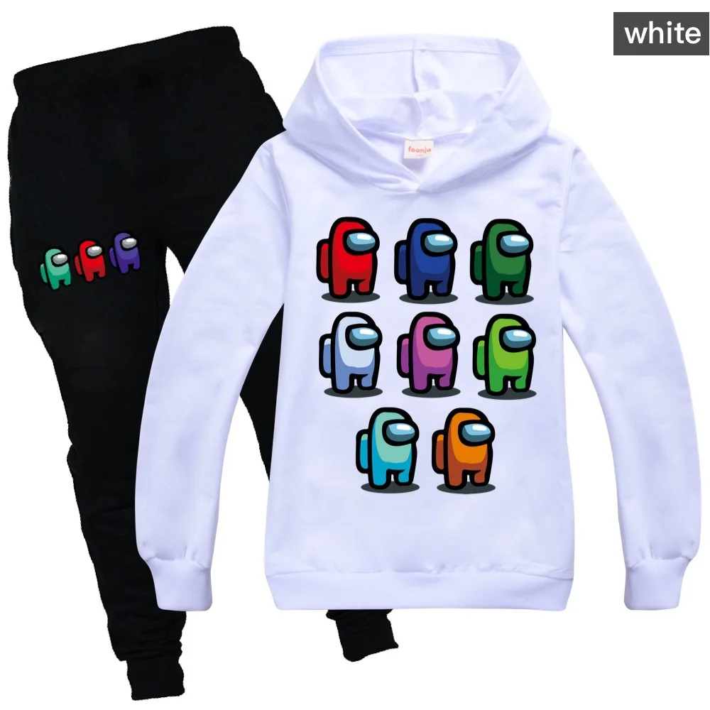 

2021Autumn boy clothes girl clothes children's clothing hot stamping printing children's clothing set